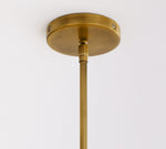 Load image into Gallery viewer, Auria Hand-Blown Glass & Metal Linear Chandelier – Contemporary Multi-Arm Fixture for Dining & Kitchen Island