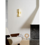 Cargar imagen en el visor de la Galería, Lámpara de Pared Rectangular Moderna de Alabastro – Aplique Minimalista para Dormitorio, Pasillo y Sala