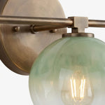 Charger l'image dans la visionneuse de galerie, Auruca Globe Wall Light Bellflower Inspired Shape - Minimalist Metal Glass Sconce for Living Room