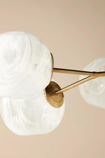 Load image into Gallery viewer, Pawrior Artistic Globe Chandelier Fixture – Soft Ambient Lighting for Dining or Living