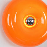 Cargar imagen en el visor de la Galería, Amber Glass Ring LED Plug-In Wall Lamp