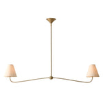 Load image into Gallery viewer, Fibura Linear Fabric Chandelier - Modern Brass Linear Chandelier