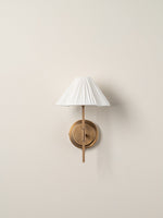 Load image into Gallery viewer, Luminella Elegant Bronze Linen Wall Light – Classic Design for Bedroom & Hallway