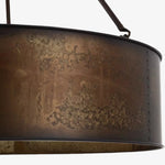 Cargar imagen en el visor de la Galería, Lámpara Colgante con Pantalla de Tambor Industrial Velara – Luminaria Colgante de Estilo Industrial para Cocina y Comedor U04