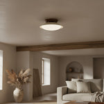 Cargar imagen en el visor de la Galería, Lámpara de Techo Moderna Oribela Dome – Luz LED Suave para Baño y Sala de Estar