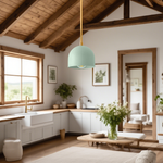 Load image into Gallery viewer, Farmhouse Pendant Light – Vanity Pendant Light With Colorful Dome Design