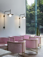 Cargar imagen en el visor de la Galería, Lámpara de pared nórdica con brazo oscilante para salón M22