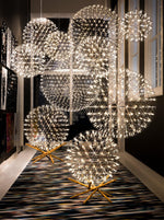 Load image into Gallery viewer, Silver Spark Ball Pendant Light
