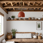 Load image into Gallery viewer, Farmhouse Pendant Light – Vanity Pendant Light With Colorful Dome Design