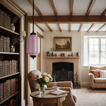 Bild in Gallery-Viewer laden, Eloise Vintage inspiriertes gewelltes Milchglas-Anhänger - modernes Akzentlicht für Küche und Schlafzimmer