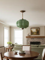 Load image into Gallery viewer, Eloise Scallop Vintage Milk Glass Semi-Flush Mount Pendant Light