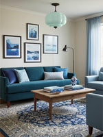 Load image into Gallery viewer, Eloise Scallop Vintage Milk Glass Semi-Flush Mount Pendant Light