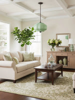 Load image into Gallery viewer, Eloise Scallop Vintage Milk Glass Semi-Flush Mount Pendant Light