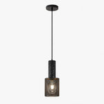 Cargar imagen en el visor de la Galería, Textured Black Mesh Pendant Light 8