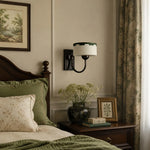 Load image into Gallery viewer, Pale Beige wall sconce mounted beside a bed