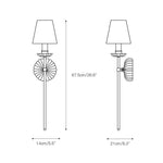 Cargar imagen en el visor de la Galería, Aplique de pared doble Catina Clove