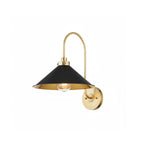 Load image into Gallery viewer, Contemporary Vintage Wall Sconce with Curved Structure for Bedroom Living Room and Hallway