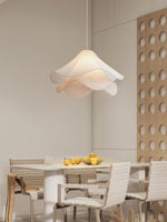 Load image into Gallery viewer, Ethereal Bloom French Floral Pleated Fabric Pendant Light