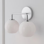 Load image into Gallery viewer, Selvion Art-Glass Globe Wall Sconce – Elegant Modern Wall Light for Bathrooms, Halls & Living Spaces