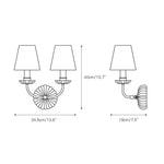 Cargar imagen en el visor de la Galería, Aplique de pared doble Catina Clove