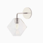 Load image into Gallery viewer, Talvior Faceted Glass Wall Sconce – Modern Style Bathroom or Hallway Accent Light