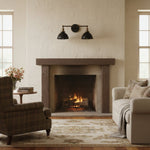 Load image into Gallery viewer, Conique Metal Vintage Dual Shade Wall Sconce – Farmhouse Style Lighting for Bathroom & Hallway