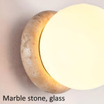 Load image into Gallery viewer, Asteroid Travertine Outdoor Wall Light