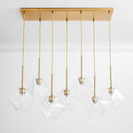 Load image into Gallery viewer, Talvior Sculptural Faceted Glass Branch Chandelier – Modern 7-Light for Dining Room