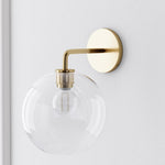Load image into Gallery viewer, Selvion Art-Glass Globe Wall Sconce – Elegant Modern Wall Light for Bathrooms, Halls & Living Spaces