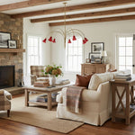 Cargar imagen en el visor de la Galería, Lámpara de araña de cristal floral Bellina – Elegante lámpara colgante de cristal con forma de flor para comedores y salas de estar