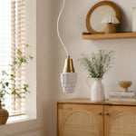 Cargar imagen en el visor de la Galería, Modern Milk Glass Pendant Light for Dining Room