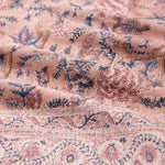 Cargar imagen en el visor de la Galería, Close detail of rose mauve floral tablecloth fabric texture