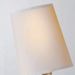 Cargar imagen en el visor de la Galería, Aplique de Pared Doble Clásico Moderno Roven con Brazos Curvos y Pantallas de Tela para Dormitorio y Pasillo