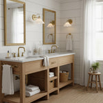 Charger l'image dans la visionneuse de galerie, Applique murale globe à bras courbé Aurenza – Lampe murale industrielle moderne pour salle de bain, chambre et couloir