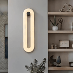 Load image into Gallery viewer, Alabaster Loop Wall Light