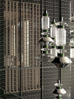 Load image into Gallery viewer, Contemporary Hanging Light - Iron Metal Glass Gold Brown Damp-rated