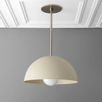 Load image into Gallery viewer, Metio Dome Pendant Light – Modern Brass Pendant for Kitchen & Dining