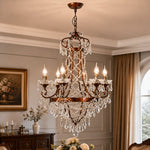 Load image into Gallery viewer, Cascading Crystal Basket Grand Chandelier