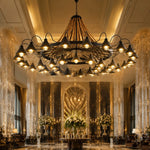 Cargar imagen en el visor de la Galería, Rustic farmhouse rope chandelier
