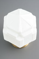 Load image into Gallery viewer, Geotower Glass Opal Art Deco Ceiling Fixture – Contemporary Bedroom Lighting