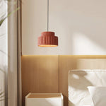 Load image into Gallery viewer, Traditional Style Nordic Resin Hanging Lamp Orange Hardwired