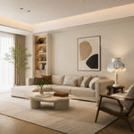 Load image into Gallery viewer, Blue lace table lamp in a modern living room