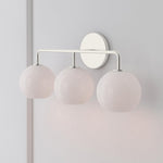 Load image into Gallery viewer, Selvion Art-Glass Globe Wall Sconce – Elegant Modern Wall Light for Bathrooms, Halls & Living Spaces