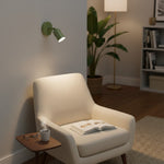 Cargar imagen en el visor de la Galería, Lámpara de pared inspirada en Bauhaus Bauvera – Luminaria de líneas limpias para mesita de noche en espacios interiores N53