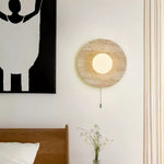 Load image into Gallery viewer, Retro Wabi Sabi Travertine Lunar Eclipse Wall Light M07