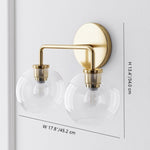 Load image into Gallery viewer, Selvion Art-Glass Globe Wall Sconce – Elegant Modern Wall Light for Bathrooms, Halls & Living Spaces
