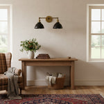 Load image into Gallery viewer, Conique Metal Vintage Dual Shade Wall Sconce – Farmhouse Style Lighting for Bathroom & Hallway