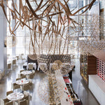 Load image into Gallery viewer, Silver Spark Ball Pendant Light