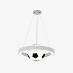Cargar imagen en el visor de la Galería, White soccer pendant chandelier finish