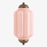 Cargar imagen en el visor de la Galería, Aplique de pared Eloise vintage de vidrio lechoso festoneado: iluminación de acento moderna para baño y dormitorio